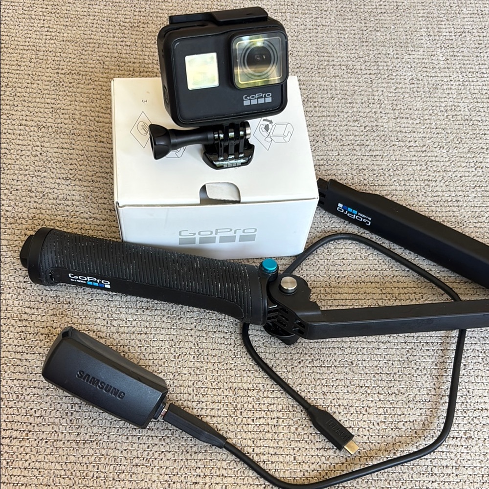 GoPro Black Action Camera with Accessories